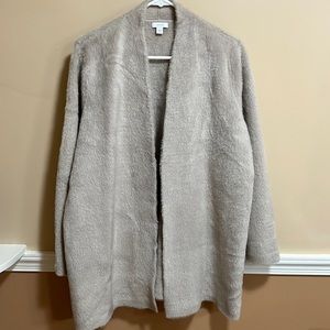 PureJill J Jill gray Faux Fur Wrap size XL